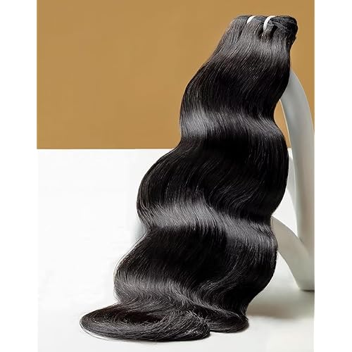 TRIIPPY Body Wave Bundles Human Hair,100% Raw Cambodian Hair Wavy Single Bundle18 Inch,Triple The Lifespan Over Regular Virgin Hair Bundle,No.1 Raw Hair Brand On Amazon(Natural Color)