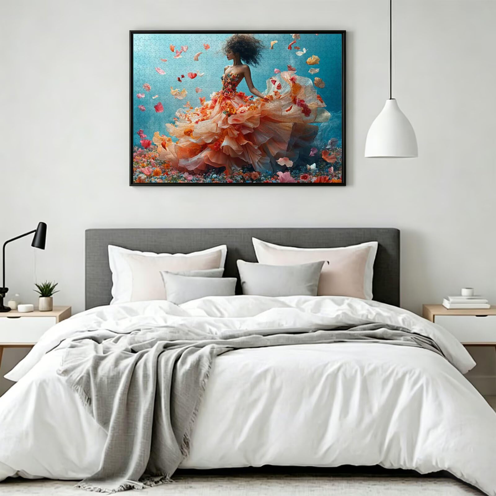 Puzzle 5000 Pezzi Donna. Puzzle Adulti, Gioco Educativo, n-665 | Jigsaw Puzzles Petali, Impossibile Difficile Sfida, Classici Gioco Familiare, Giochi Divertenti, Idee Regalo