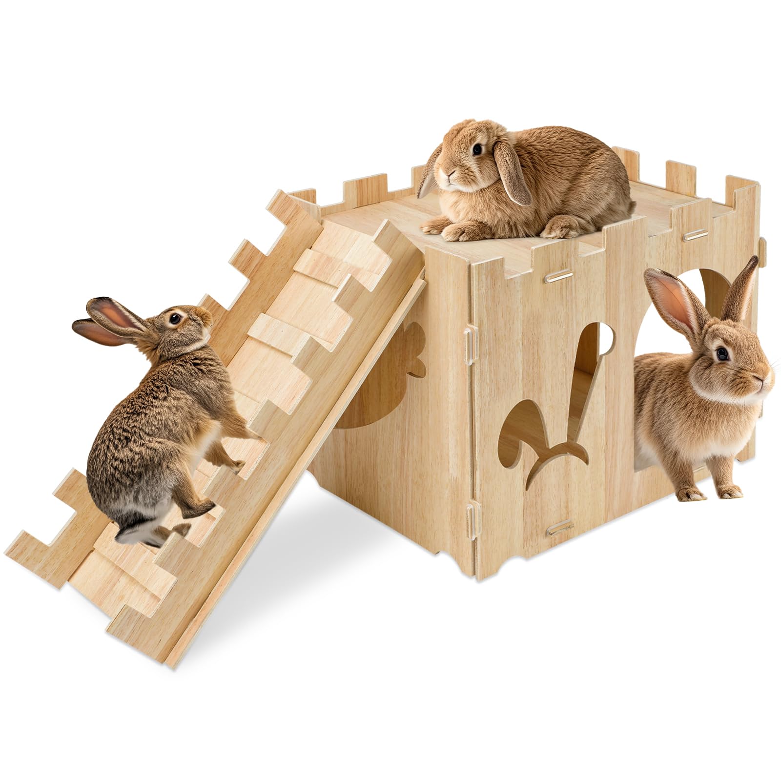 Bunny Castle Ybayy Rabbit Castle Extra Large Wooden Hideout Play