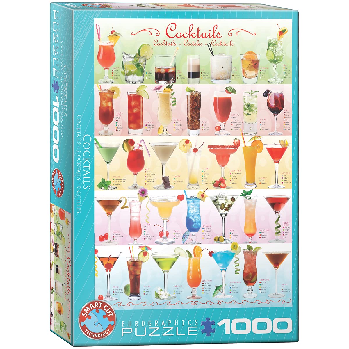 EuroGraphics Cocktails Puzzle (1000 Pieces)