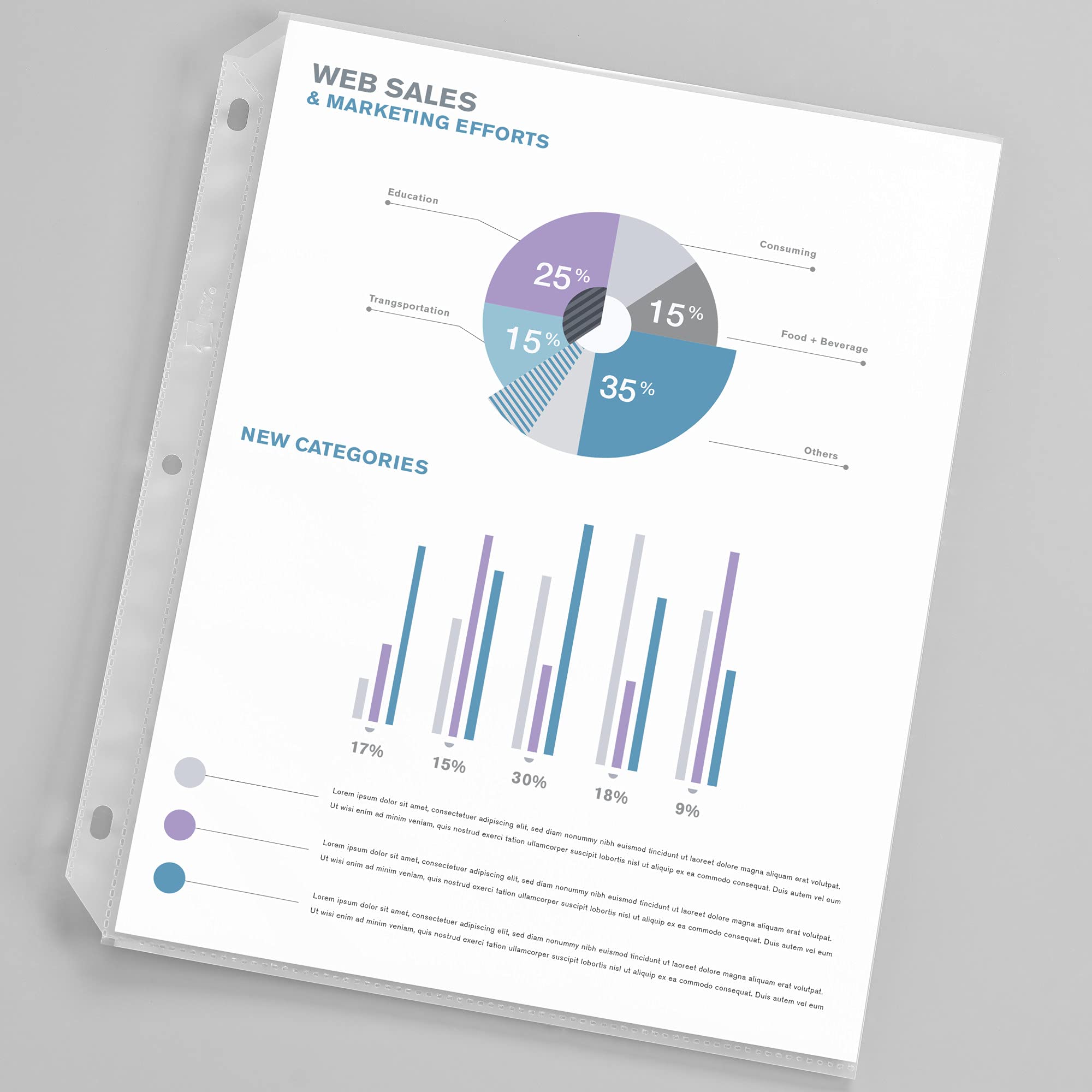 Avery Clear Heavyweight Sheet Protectors Non-Glare Easy Load 200 Document Protectors 74401 — view 7