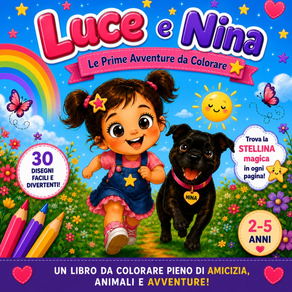 Luce e Nina: Libro da colorare per Bambini (Luce - Libri da colorare)