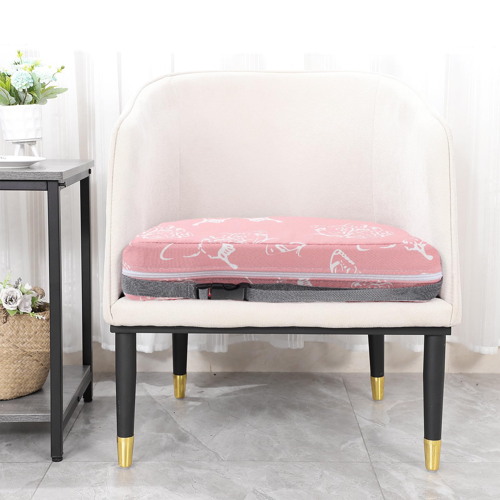 Cojín para Silla de Comedor para Niños, Portátil y Desmontable