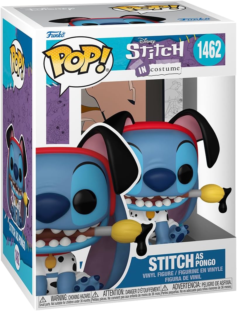 POP! Disney: Stitch Costume - 101 Dalmatians PONGO - Lilo and Stitch - Collectable Vinyl Figure - Gift Idea - Official Merchandise - Toys for Kids & Adults - Movies Fans