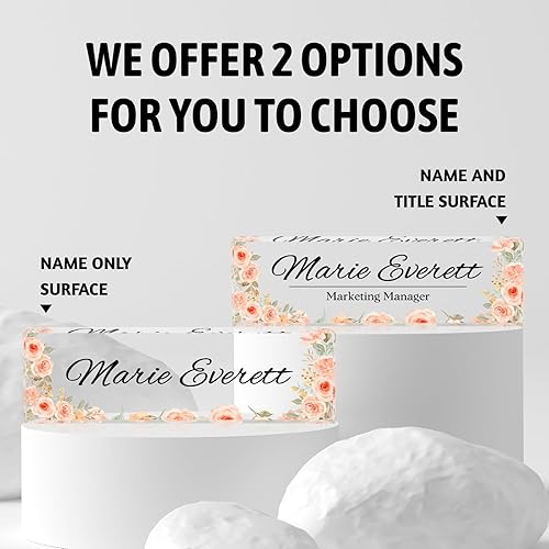 Miniatura 2 de Placa de nombre de escritorio personalizada, placa de identificación acrílica personalizada para escritorio, decoración de escritorio de oficina