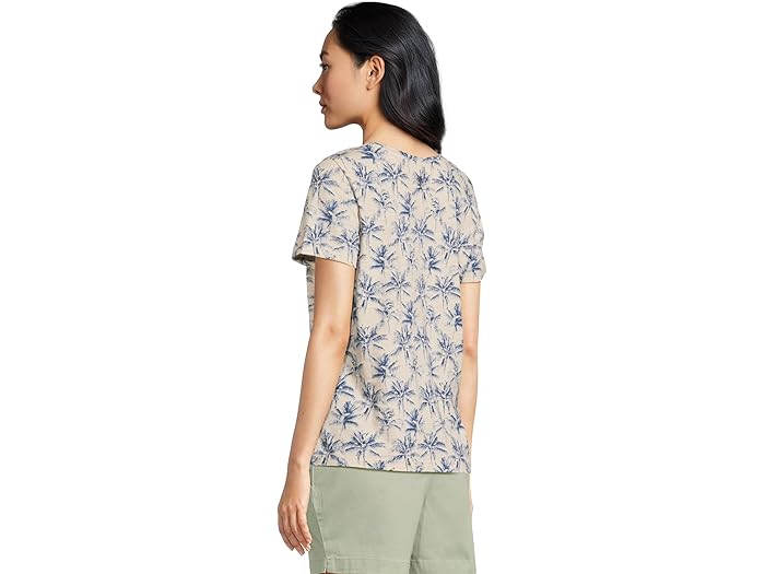 Indigo Palms Printed Short Sleeve Tee - Image 3