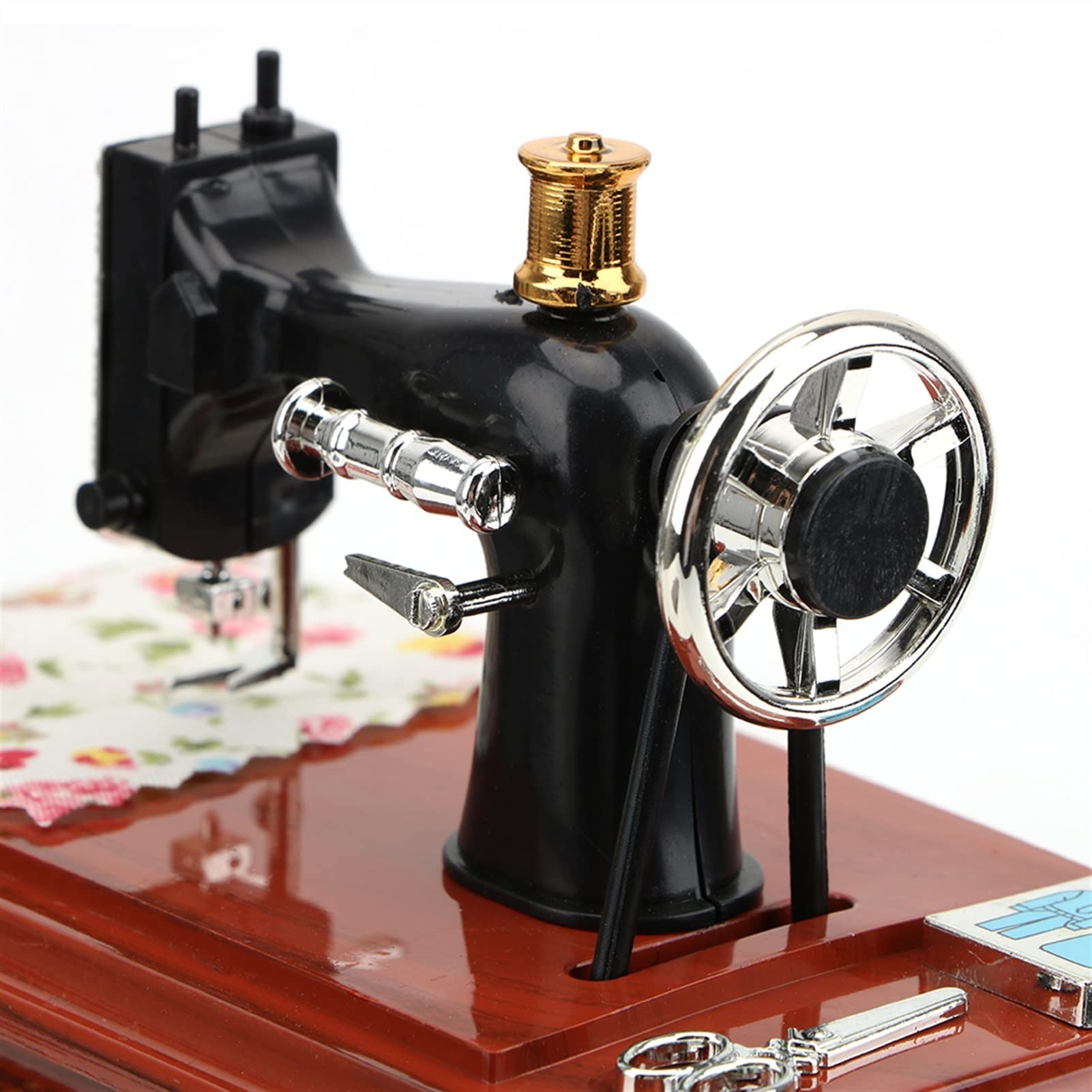 Carillon, per Ragazze Donne Decorazione della casa Mini Macchina da cucire Style Style Box Regalo di Natale Regalo di Natale Regalo Di Compleanno Regalo A Mano A Mano Scatola di musica Retro per Compl