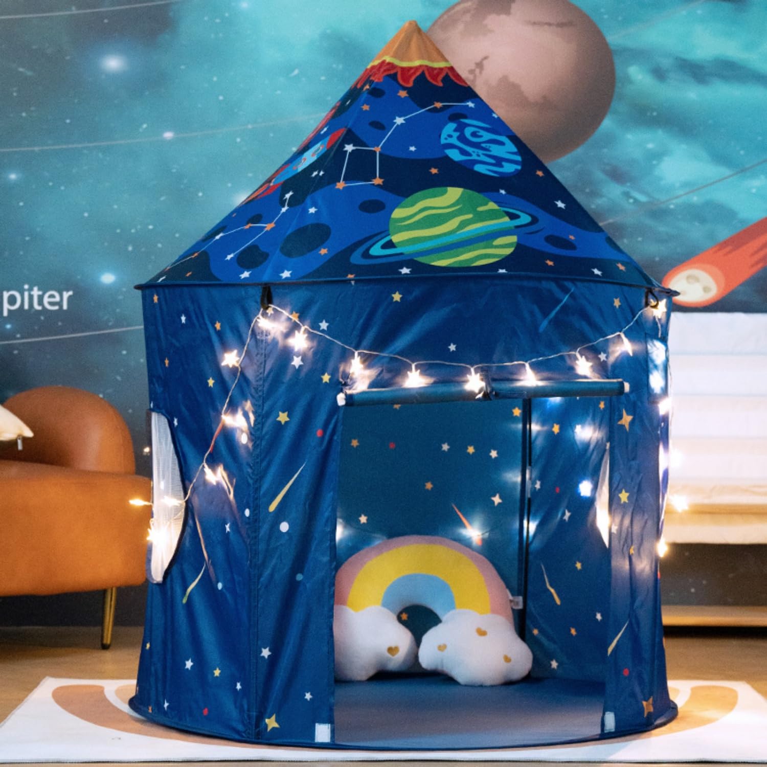 Tente de Jeu pour Enfants, Tente Wigwam Pop-up pour Enfants, pour garçons et Filles, intérieur et extérieur