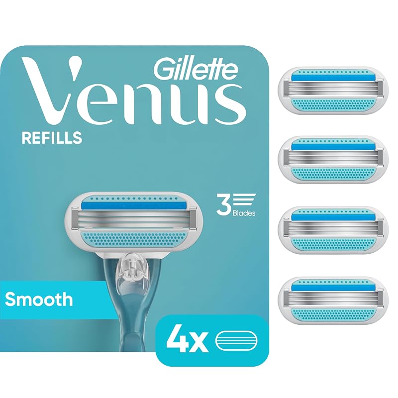 Refis de Lâminas Gillette Venus Original com 3 Lâminas, Pacote com 4