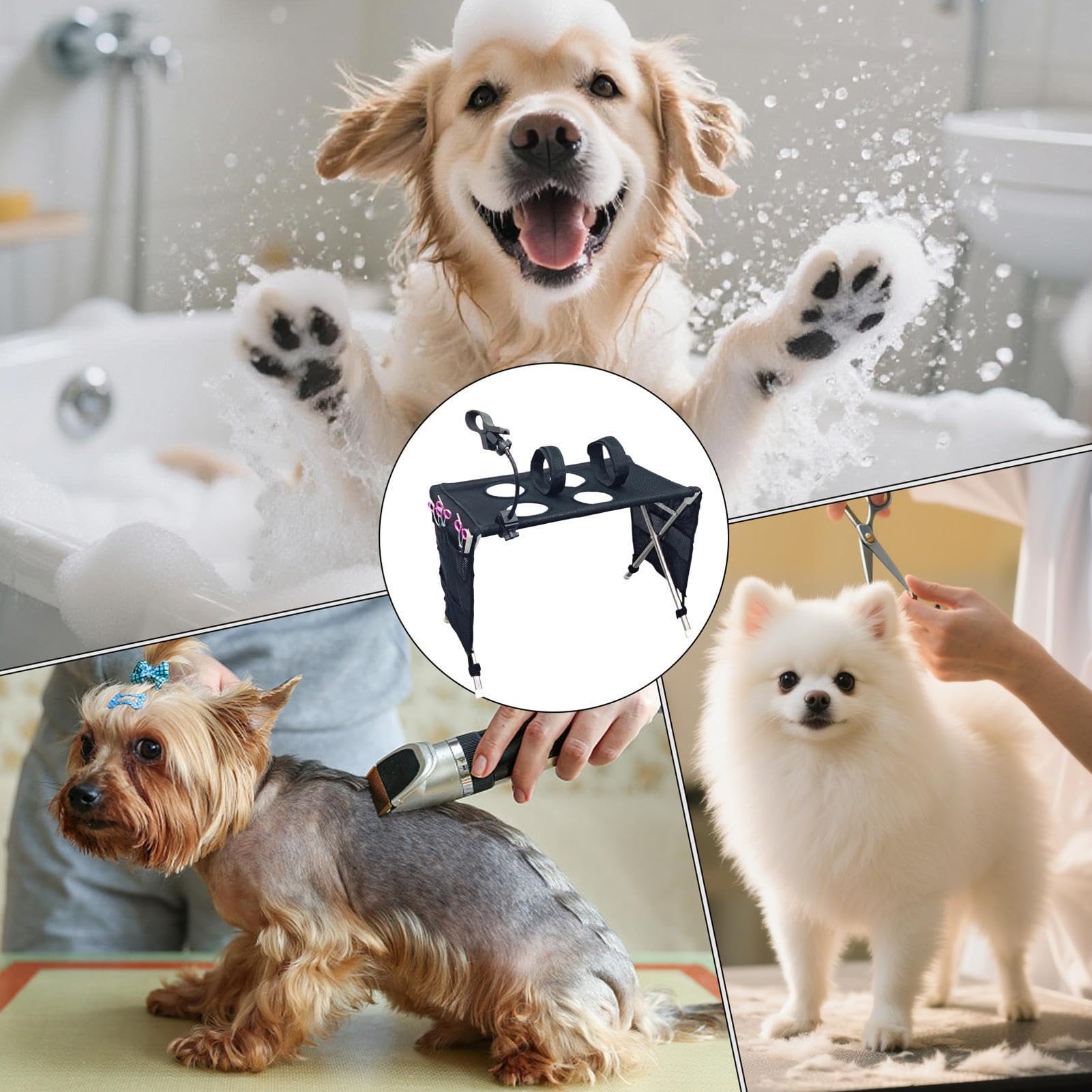 Amaca Per Cani Lettino Da Bagno Pieghevole In Rete Traspirante | Amaca per Toelettatura Cani Per Bagno Doccia Casa Cura Taglio Capelli Unghie Lavaggio Pulizia Orecchie