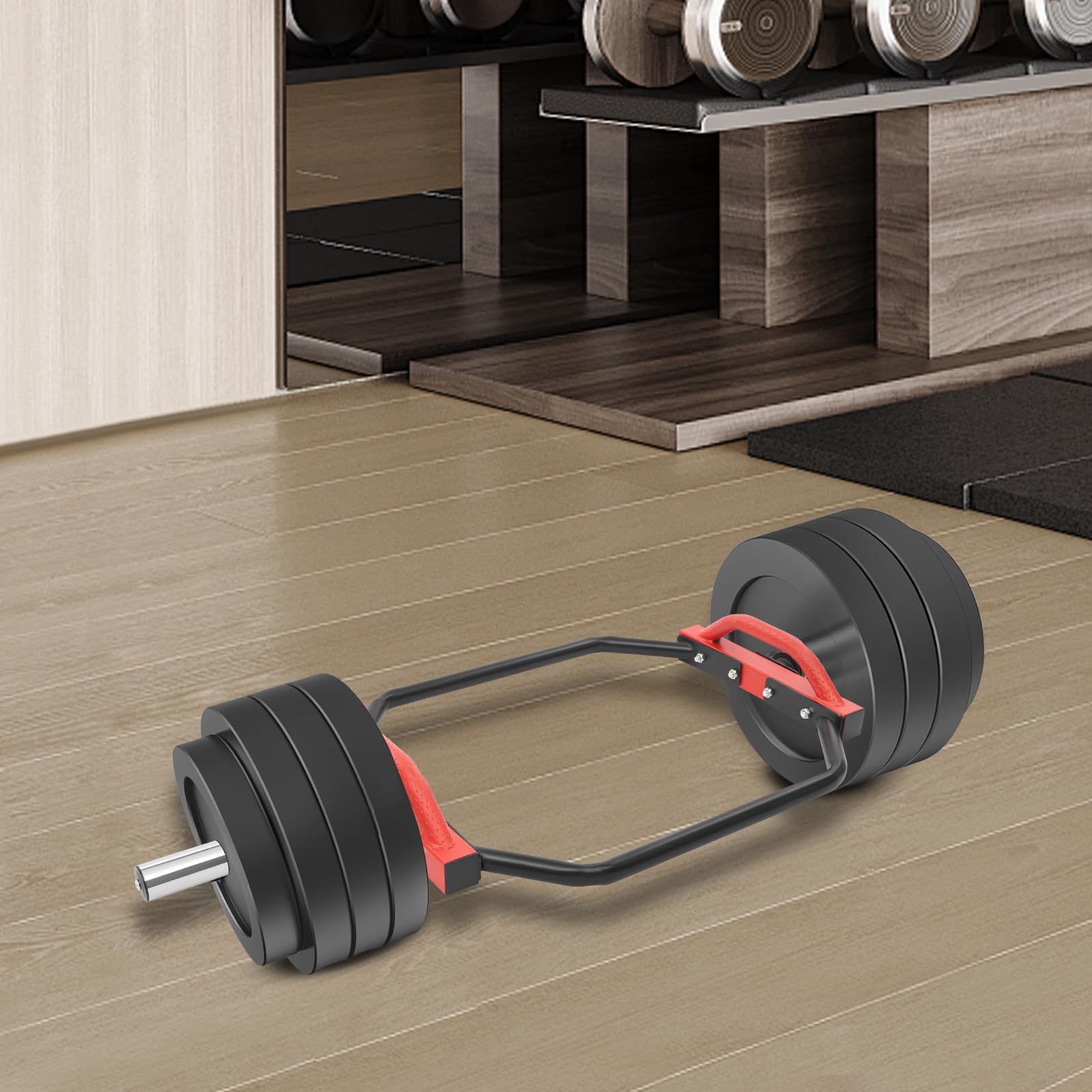 Olympic Hexagon-Bar, bilanciere esagonale, Hex Deadlift Squat Bar, asta esagonale fino a 150 kg, bilanciere esagonale per squat, stacchi