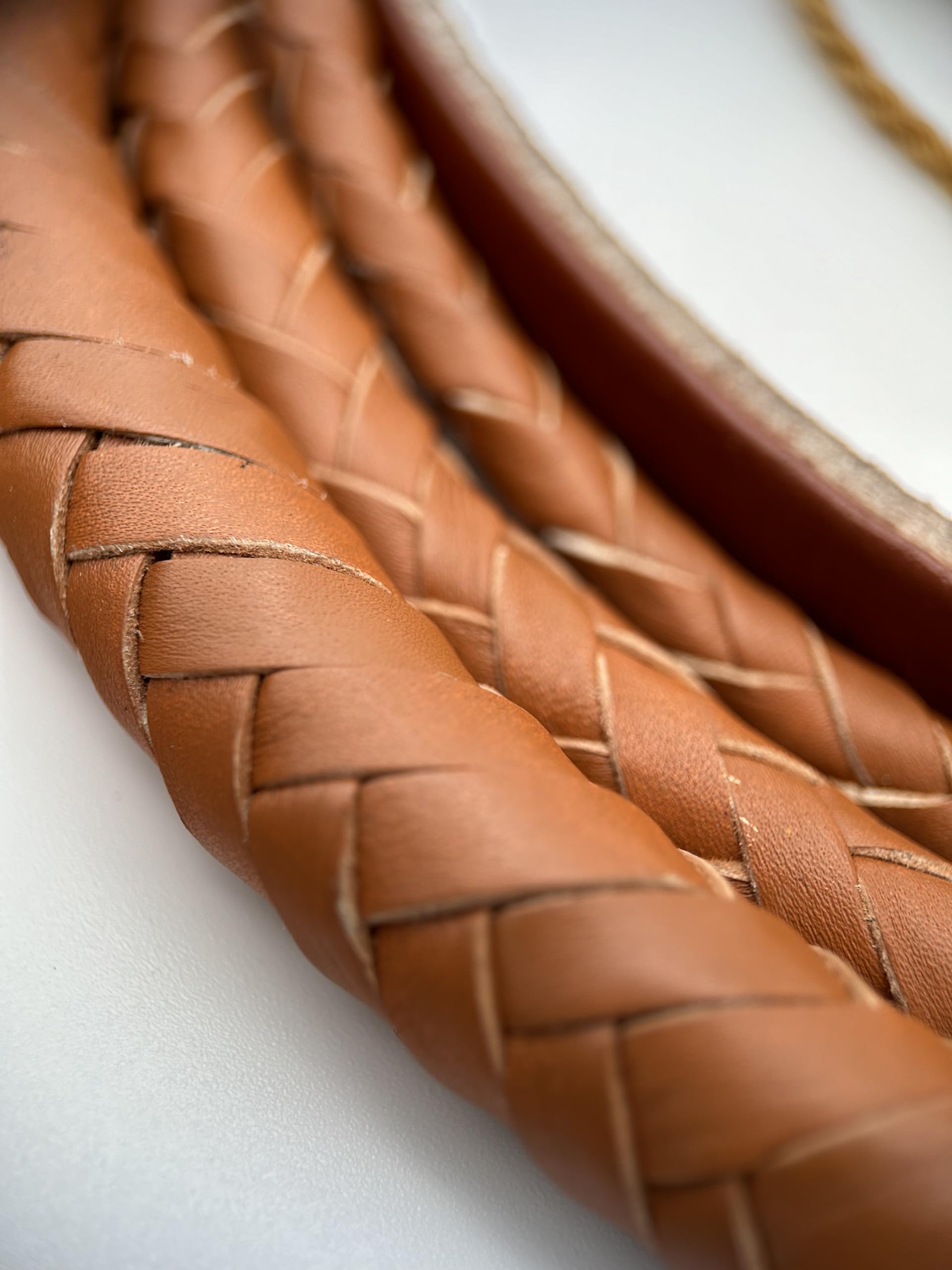 Generisch Heavy Bullenlederpeitsche Bullwhip in Hellbraun/Tan, 3FT-10FT (6FT ~ 183cm)