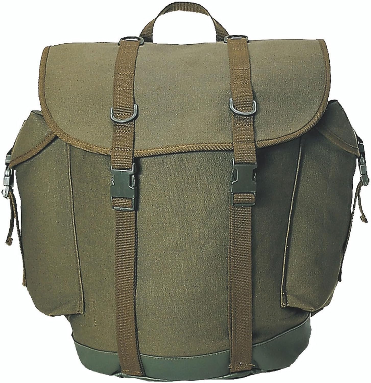 Mil-Tec Unisex Small 25L Olive Drab Mountain Rucksack - Rugged Durable Easy-to-Carry Tactical Outdoor Camping Hiking Backpack with Adjustable Straps & Reinforced Bottom
