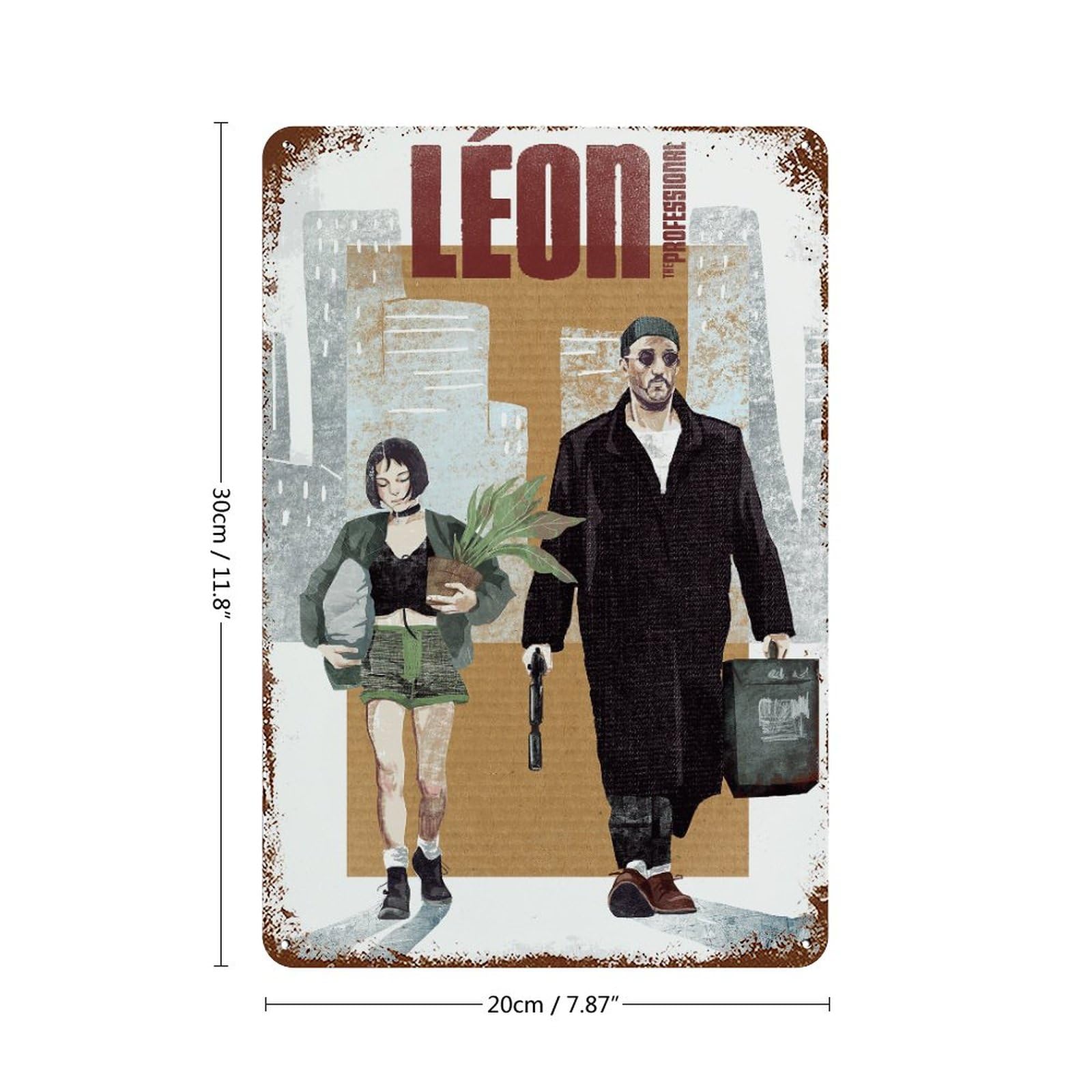 Amazon.co.jp: レオン マチルダ LEON 映画 金属ポスター インテリア