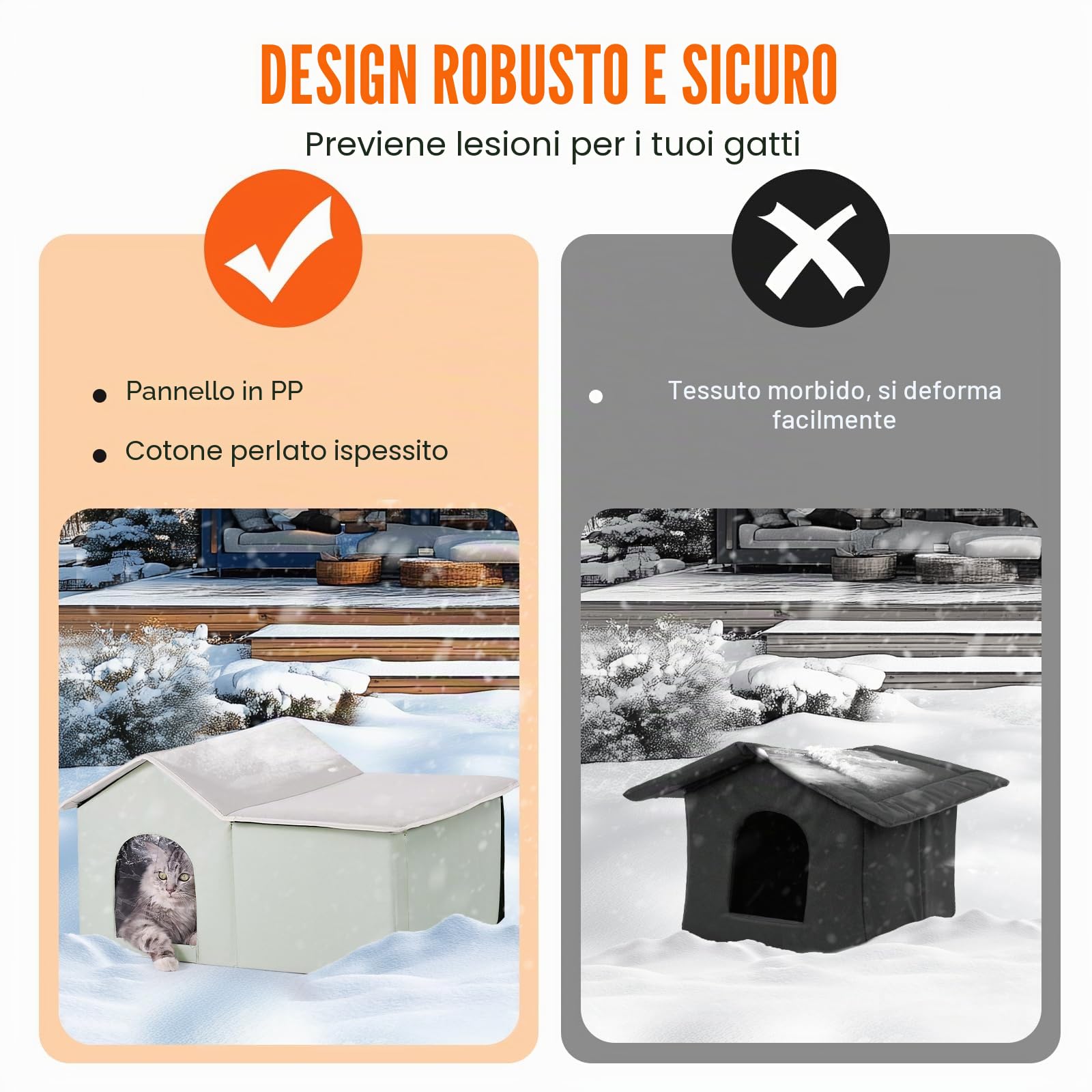 VEVOR Riscaldato per Gatti 65x53 cm, Tessuto Oxford 600D, Regolabile 40-60℃, Verde
