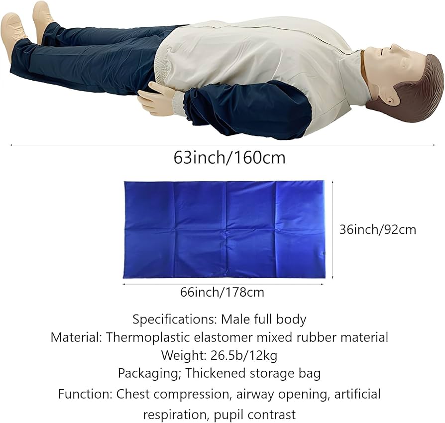 新品●心肺蘇生法練習 応急処置トレーニングマネキン 大人用半身 モデルキット Amazon.co.jp: マネキン心肺蘇生シミュレーター、成人心肺蘇生法