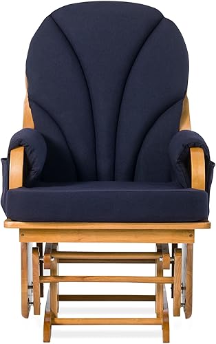 Miniatura 5 de Foundations Lullaby - Silla mecedora planeadora naturalazul adulto