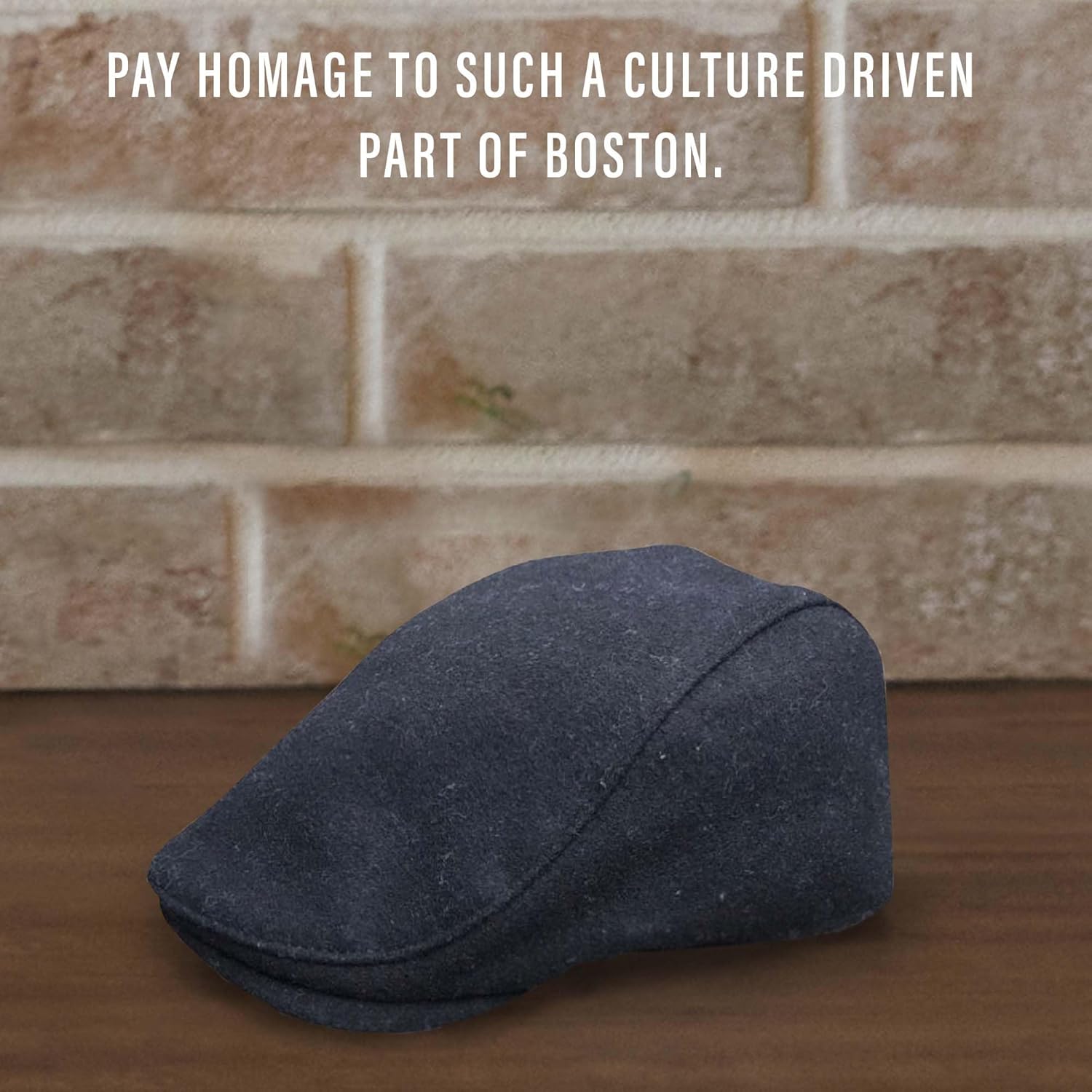 The Original Boston Scally Cap - The Neighborhood Mens Flat Hat - Single Panel Newsboy Cap for Men - Black - Image 4