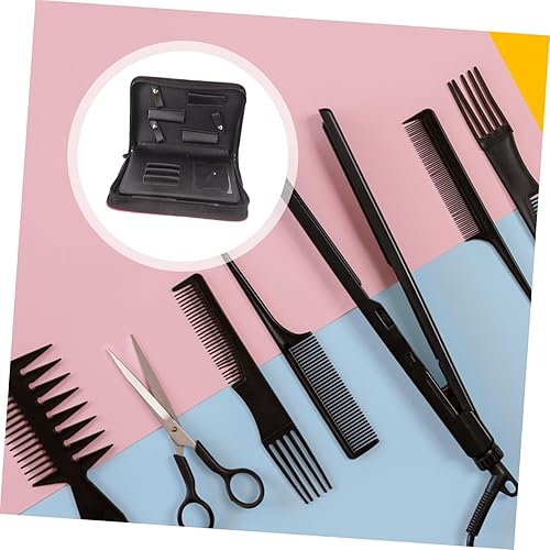 Miniatura 7 de Tijeras de corte de pelo Bolsa de peluquería Suministros de peluquería Herramientas de peluquería compacta Estuche de tijera