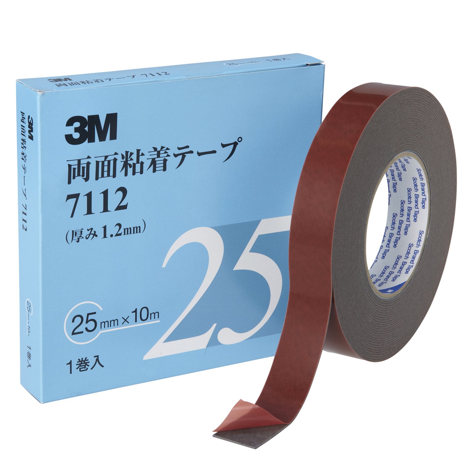 Amazon.co.jp: 3M 両面粘着テープ 7112 25mm幅x10m 7112 25 AAD : 産業
