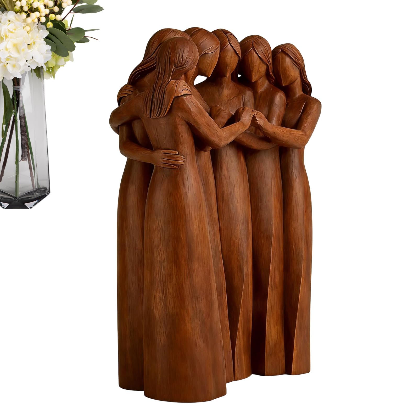 Figurine de soeur décorative pour bibliothèque et étagère salon