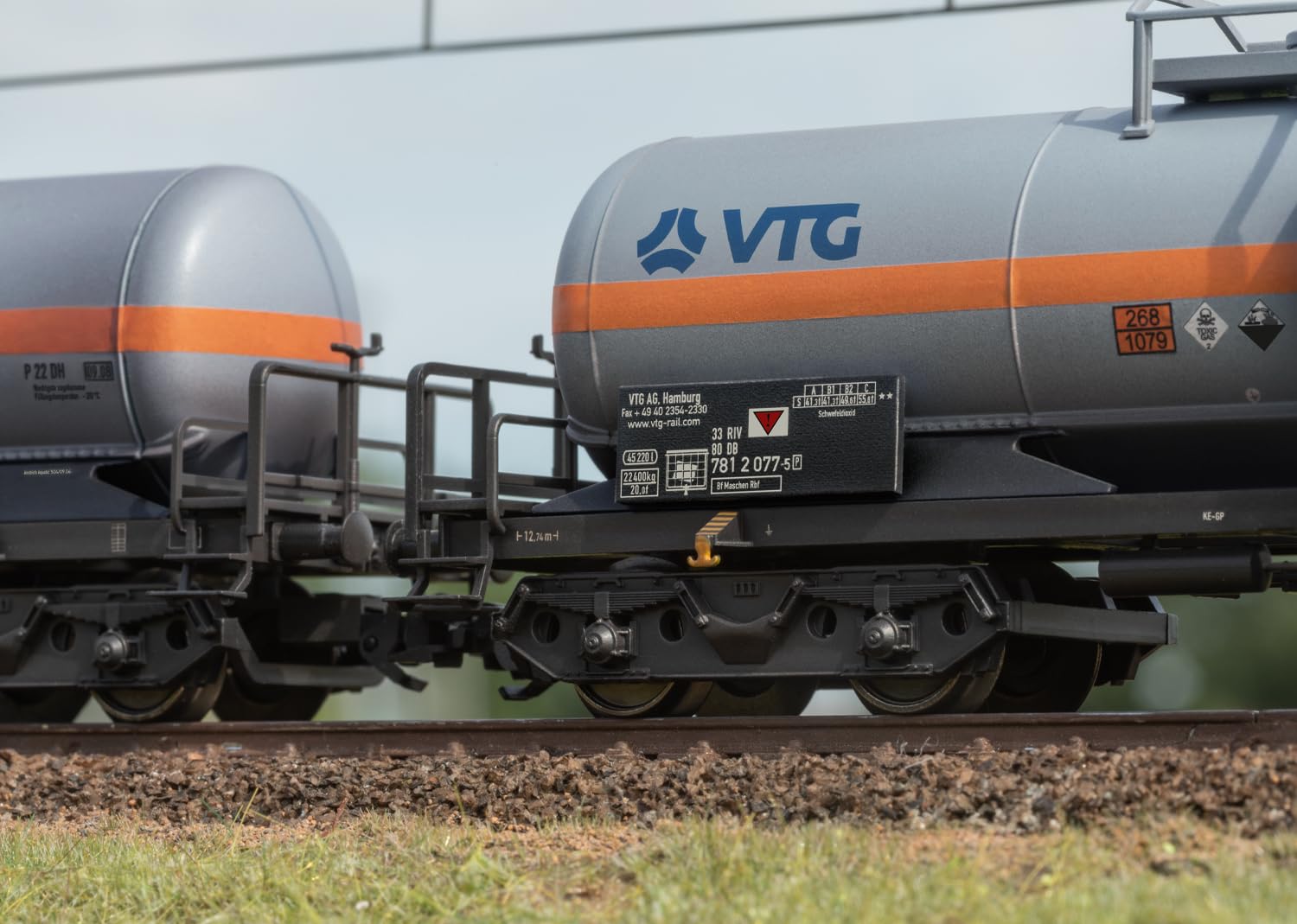 46465 H0 Chlorgaskesselwagen-Set VTG