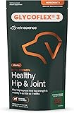 VetriScience Extra Strength Healthy Hip & Joint Chews, GlycoFlex Glucosamine and Green-Lipped Mussel Joint Support Supplement for Dogs, Promote Mobility and Soothe Joint Discomfort, Chicken, 120 Count 120 Chews