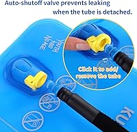 Vista 4 de Hydration Bladder 2 Liter, BPA Free Water Bladder for Hiking Backpack Water Storage Bag with Insulated Tube, Hydration Backpack Replacement for