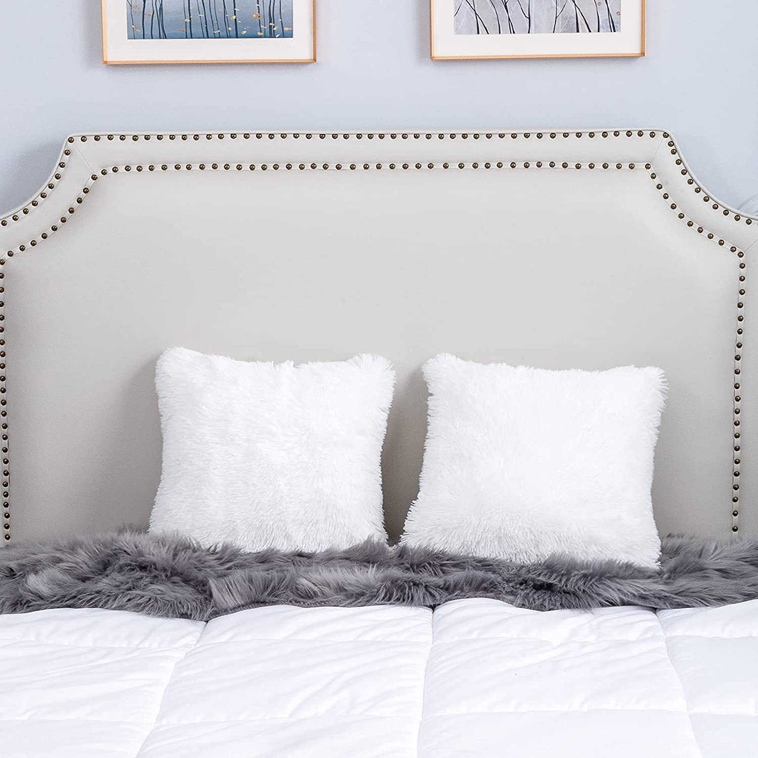 Fur Cushion Covers - Set of 2 -3