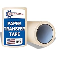 Vista 11 de Cinta de transferencia para vinilo de 12 pulgadas x 100 pies, cinta de papel con adhesivo plano de adherencia media/alta. Cinta de aplicación, cinta