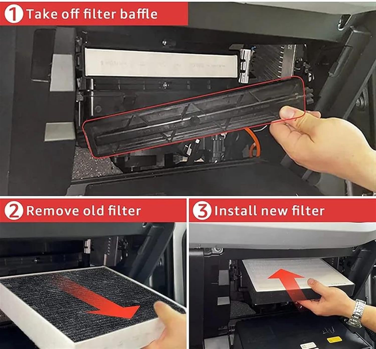 Car Air Conditioning Car Air Filter Replacement Air Conditioning Filter Element Accessories for Bronco 2021 2022