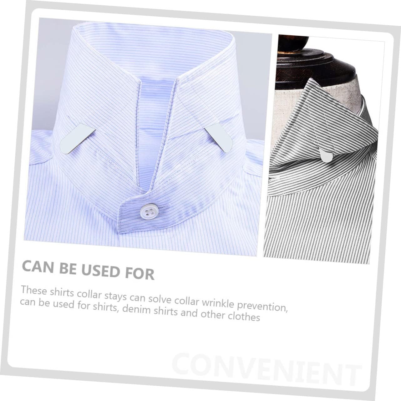 400pcs Collar Stays for Men Dress Shirts Lightweight Collar Support Inserts with Multiple for Neat Smooth and Professional
