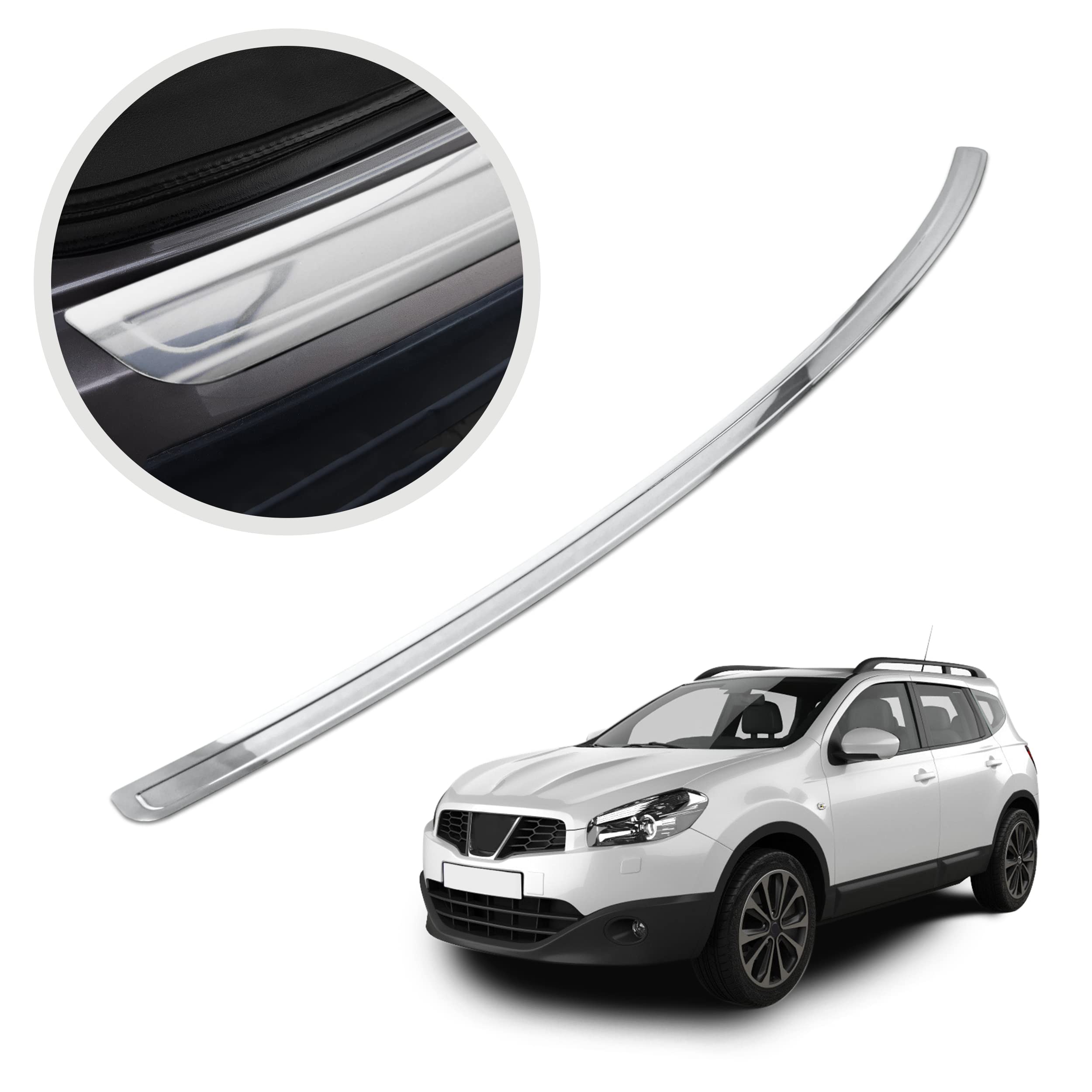 Baguette Coffre Nissan Qashqai Protection De Seuil De Coffre En Acier Inox Pour Nissan X-Trail III 2014-2017 - Tuning-Art