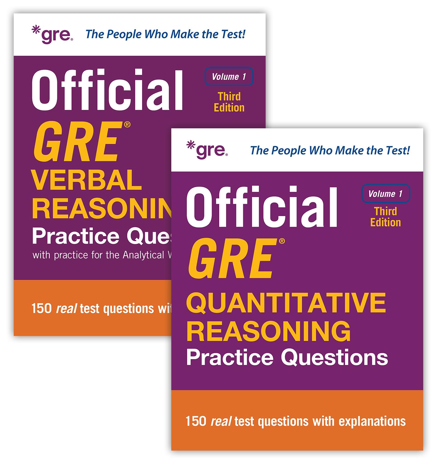 Official GRE Value Combo, Third Edition: Official GRE Quantitative Reasoning Questions / Official GRE Verbal Reasoning Questions: 1