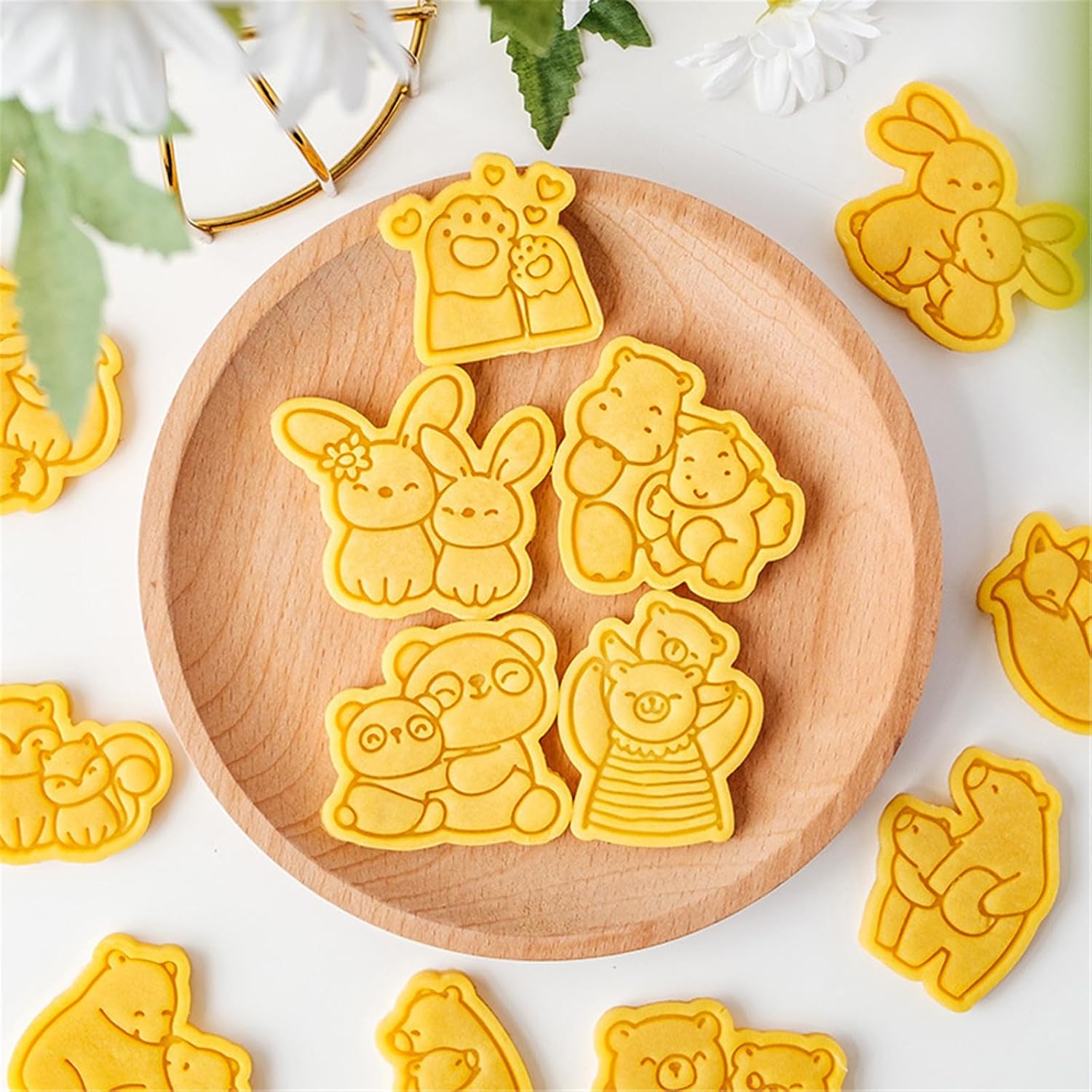 Cartoon Animal Cookie Mold Set Food Grade Silicone Baking Mold For Funny Kids Treats Biscuits Kitchenwares Creative Baking