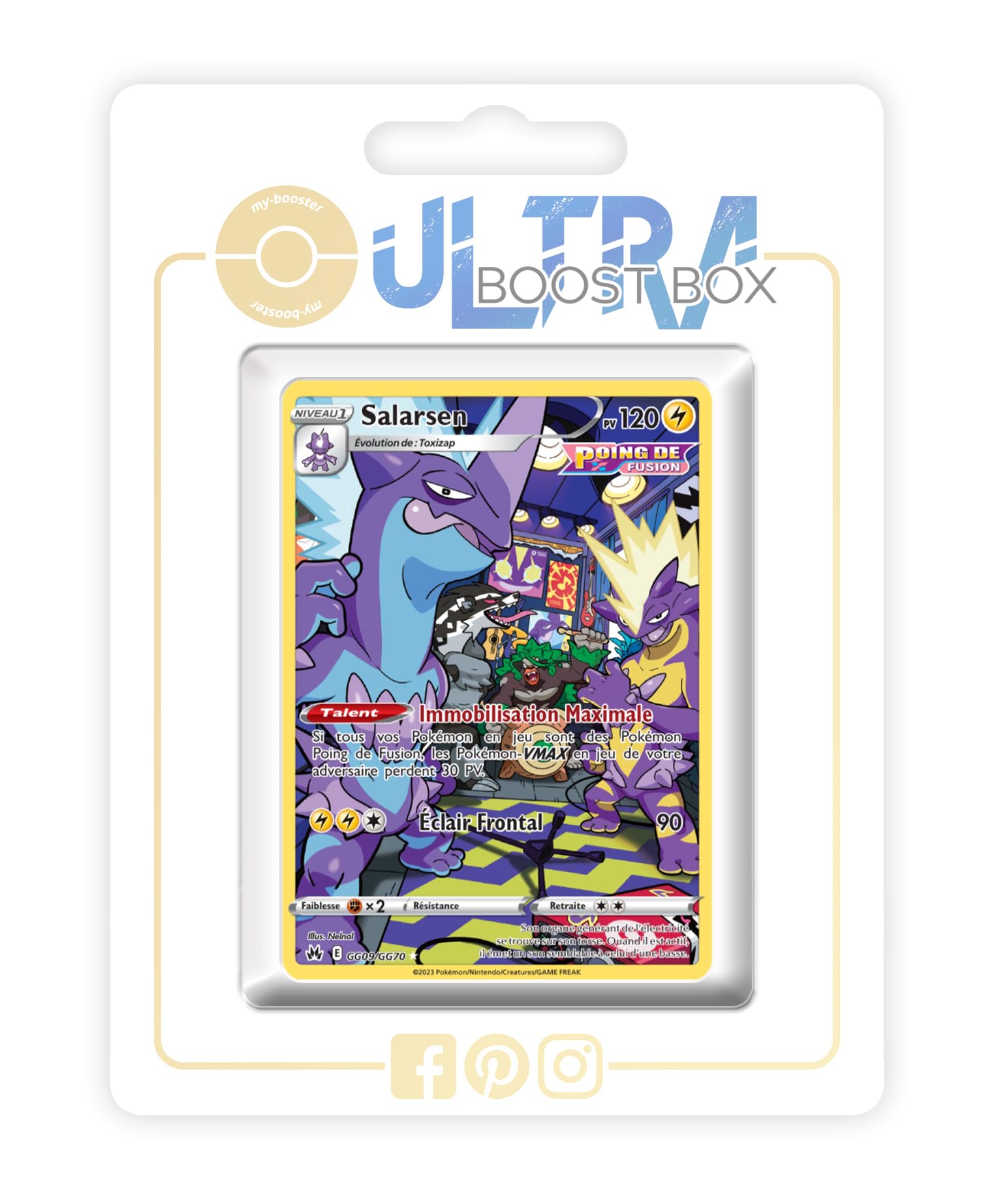 Zeraora VMAX GG42/GG70 Alternative Pokémon Gallery Secrète - Ultraboost X Epée et Bouclier 12.5 Zénith Suprême - Coffret de 10 Cartes Pokémon