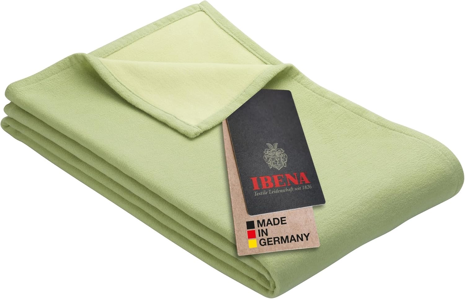 Ibena Stockholm Bio Wolldecke 140x200 cm 100 Baumwolle, Made in