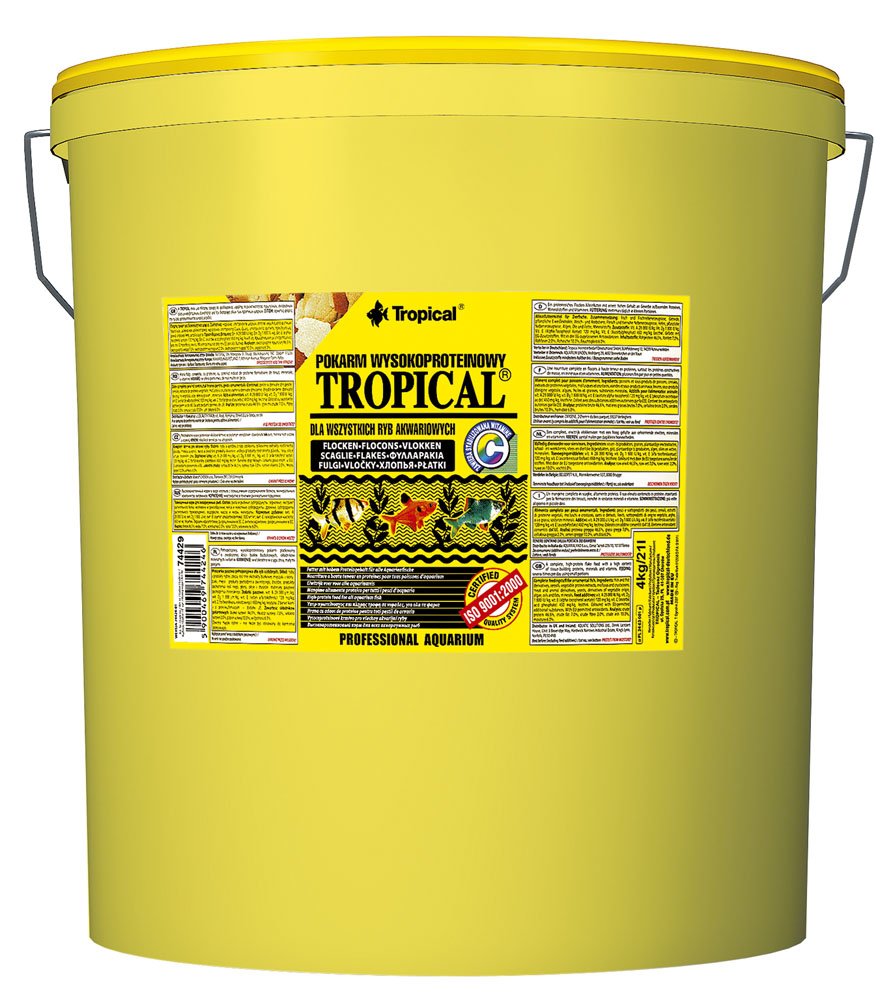 Tropical Hauptfutter (Flockenfutter) für alle Zierfische, 1er Pack (1 x 21 l)