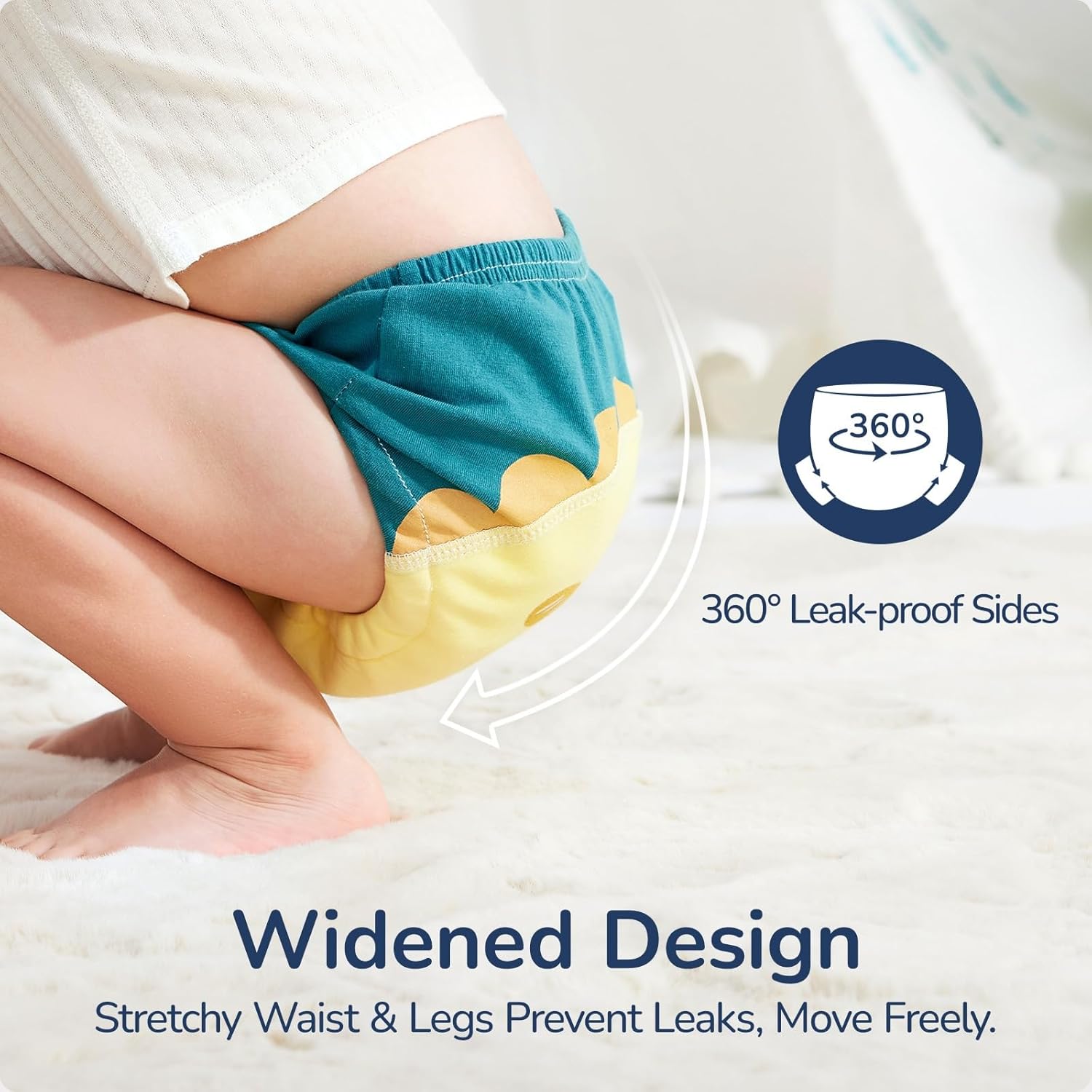 Potty Training Underwear Absorbent Toddler Training Pants for Boys and Girls, Girl Training Underwear, 100% Cotton Reusable Pee Pants 3T-4T - Image 9