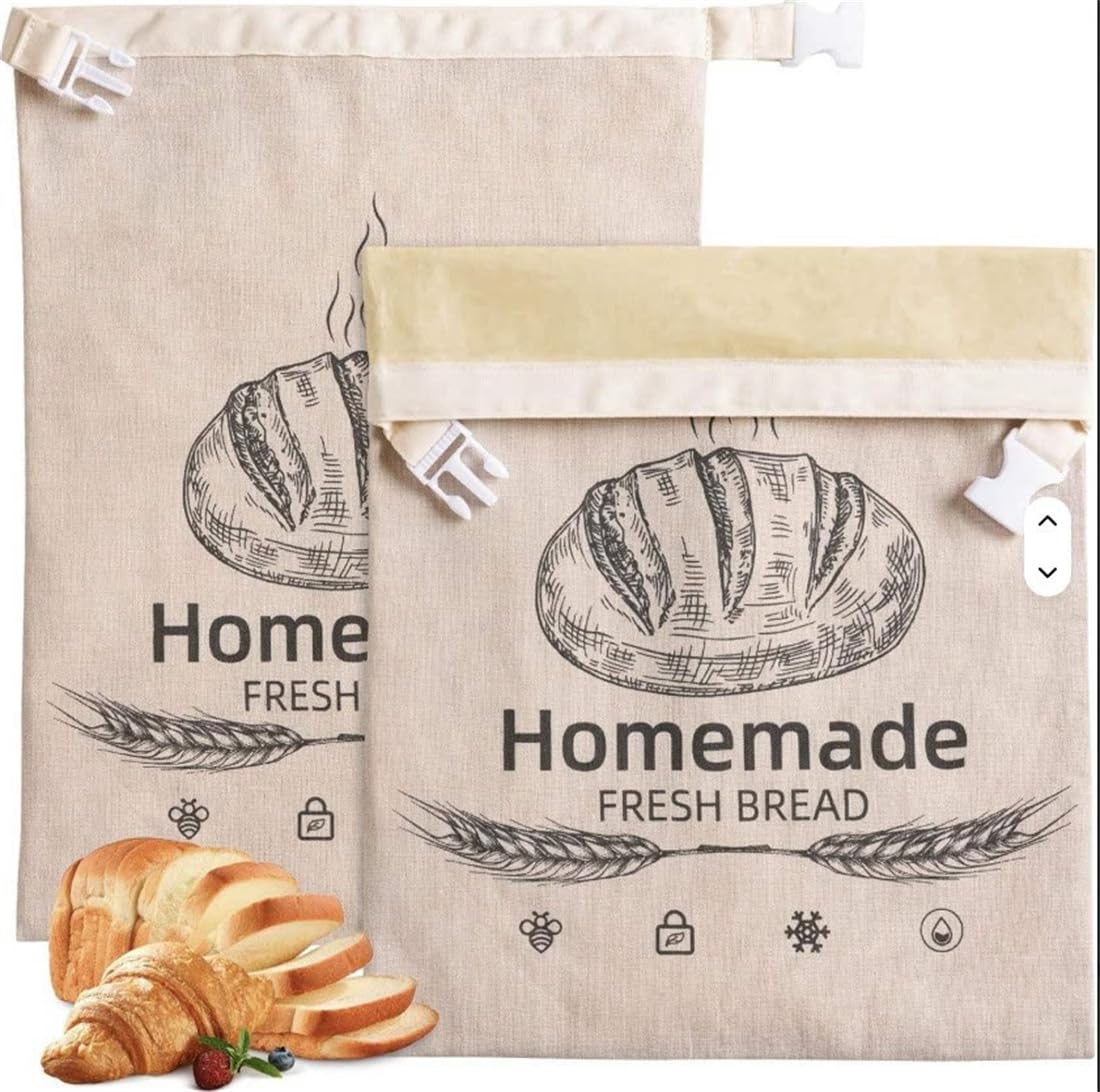 Loafguard Beeswax Bread Bag (2,Home Made)