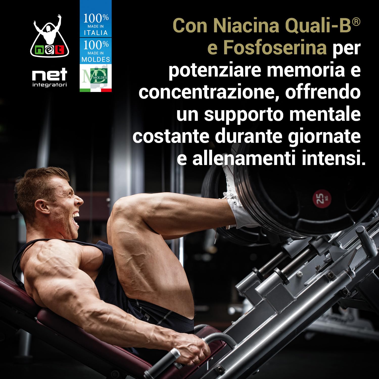 Net Integratori SPEED CAFFEINE – 30 capsule – Integratore Pre-Workout con Caffeina Anidra e Estratto di Mango Zynamite® per Energia Focus Mentale e Attivazione Fisica contro lo Stress Psico-Fisico