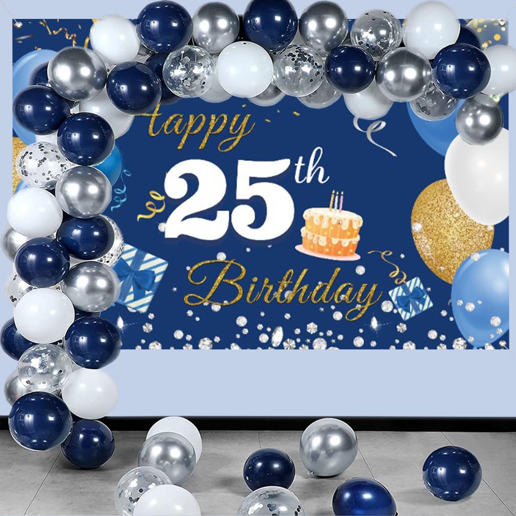 Runner da tavolo per compleanno in oro nero, decorazioni per feste di buon compleanno per bambini, adulti, decorazioni per la tavola per il primo compleanno della casa  15