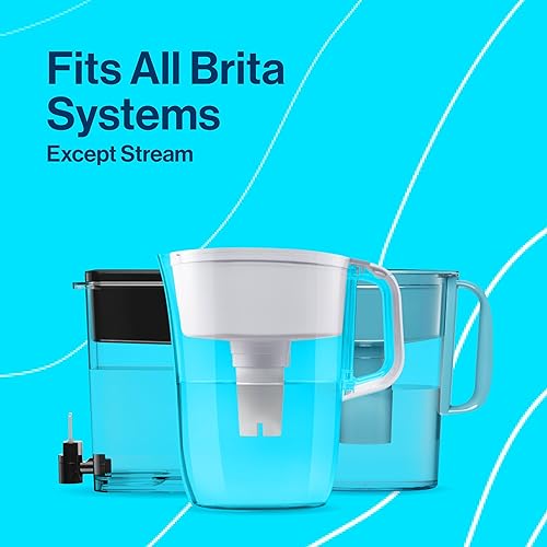 Miniatura 11 de Brita Metro - Jarra de filtro de agua con indicador de cambio SmartLight, sin BPA, reemplaza 1,800 botellas de agua de plástico al año, dura dos