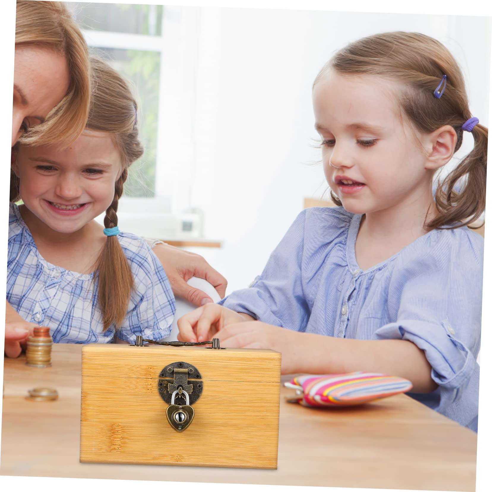 Caja del Pirata de Madera Pequeña con Cerradura para Niños
