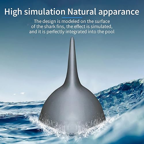 Miniatura 5 de Shark Fin - Barco de simulación de barco a control remoto, flotación de agua, 2.4 GHz 15 KmH, barco eléctrico a control remoto, motores dobles,