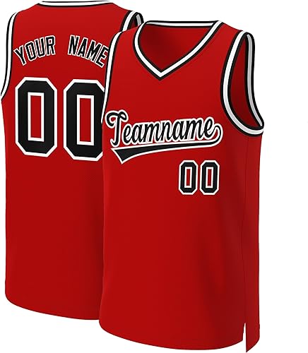 Camiseta de baloncesto personalizada cosida o impresa con número de nombre, camisetas deportivas deportivas para hombresjóvenes