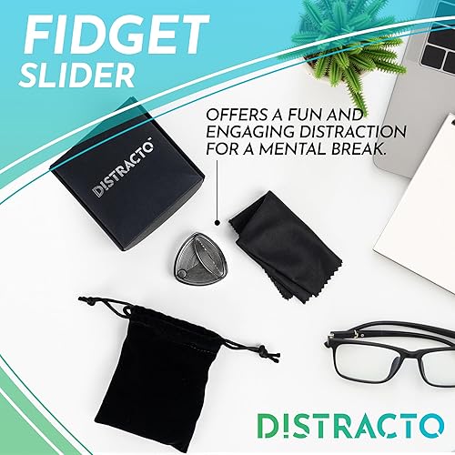 Miniatura 4 de Distracto Deslizador de metal para TDAH, alivio del estrés y alivio de la ansiedad, deslizador magnético, deslizador háptico, juguetes para ansiedad