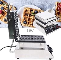Vista 2 de Commercial Waffle Maker 4Pcs Electric Waffle Machine 110V Square Belgian Waffle Maker Waffle Baker 2000W Temperature and Time Control Waffle