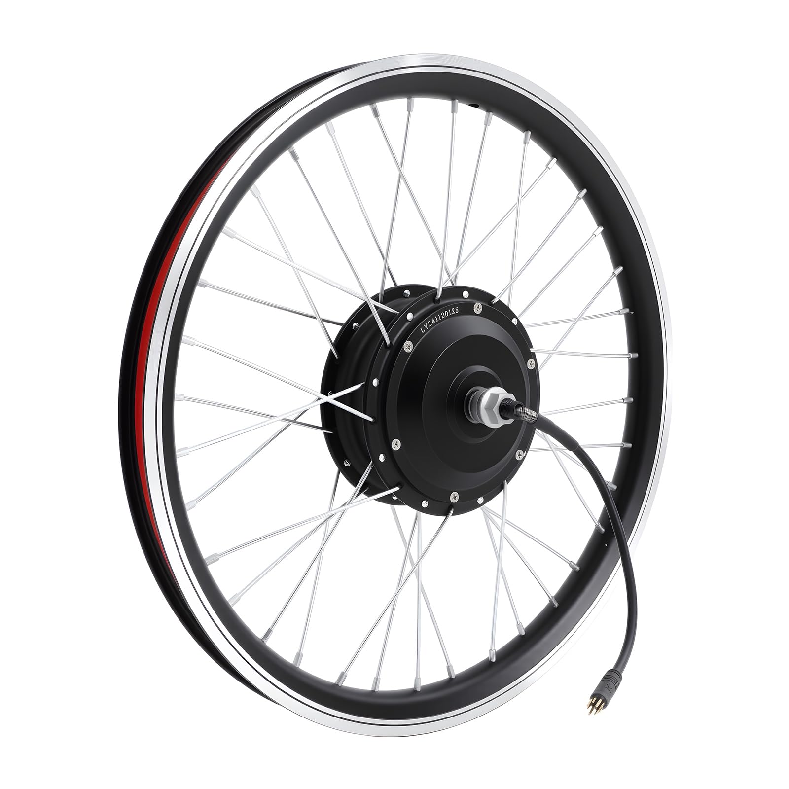 20 Inch Electric Bike Conversion Kit | 36V 250W LED Electric Bicycle Hub Motor PAS Electric Bike Front Wheel Conversion Kit Motor E-bike Conversion Kit