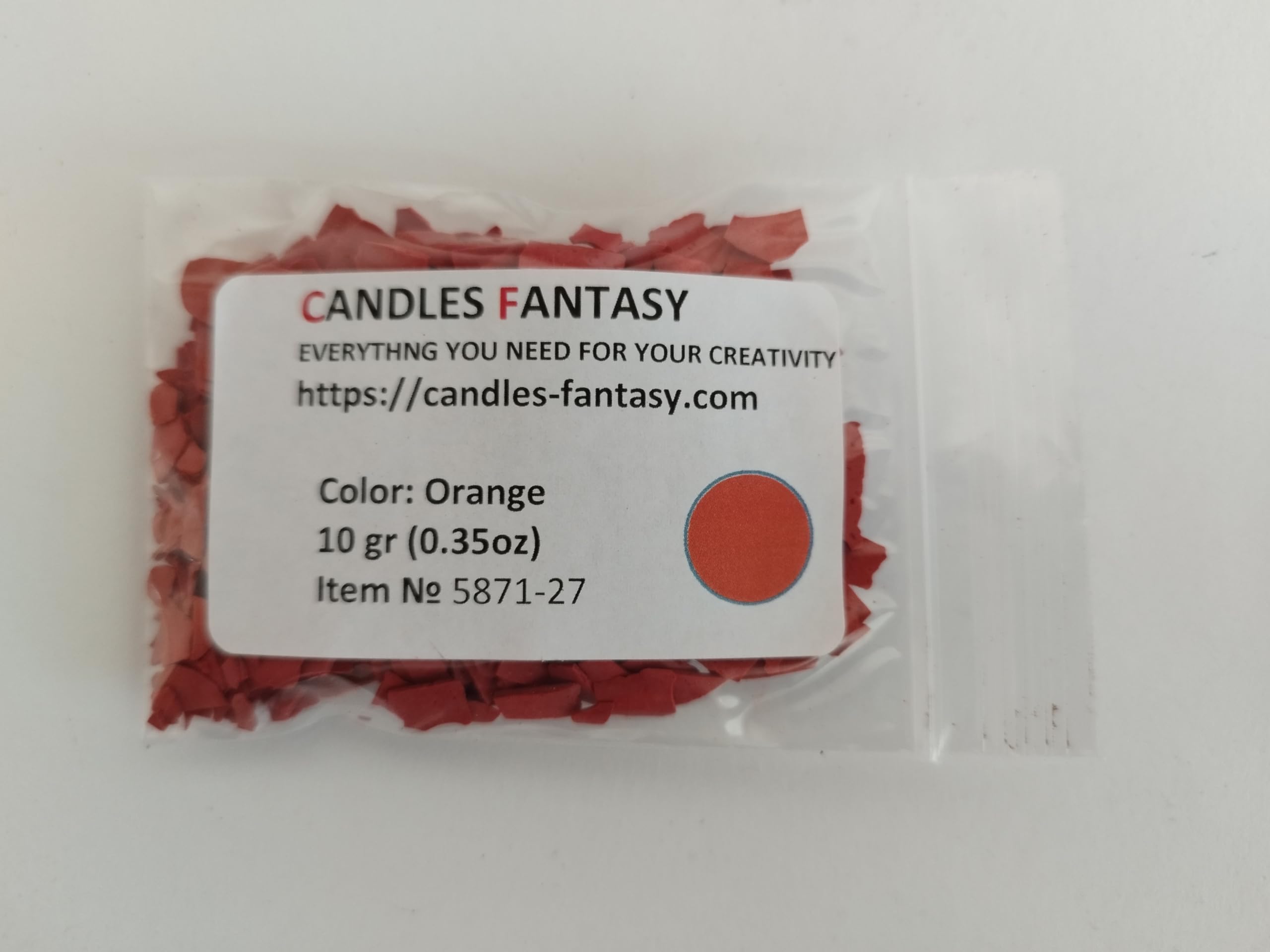 BEKRO Orange Candle Dye Melted Wax Beeswax Paraffin Soy Wax